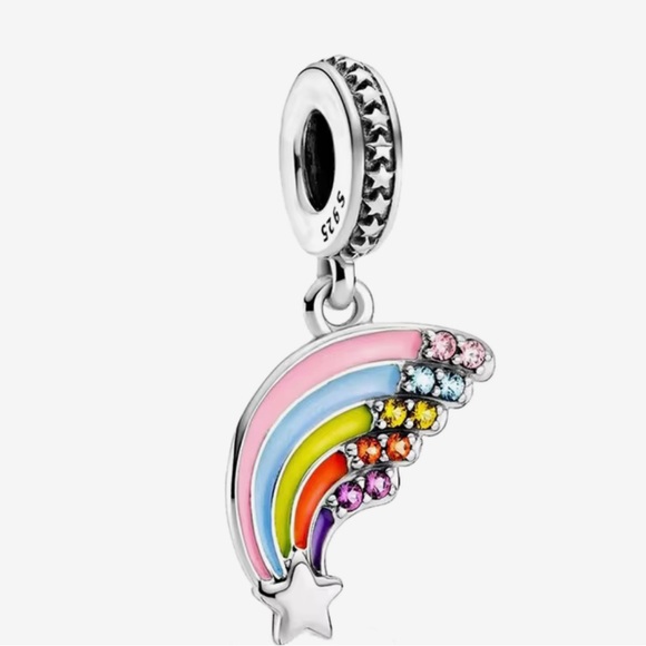 Pandora Multicolor Rainbow Charm Necklace - Picture 1 of 1